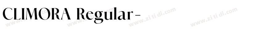 CLIMORA Regular字体转换